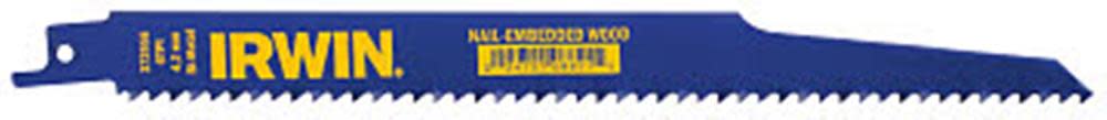 

Irwin 9 In. x 0.050 In. 6 TPI Reciprocating Saw Blade 5 pk.