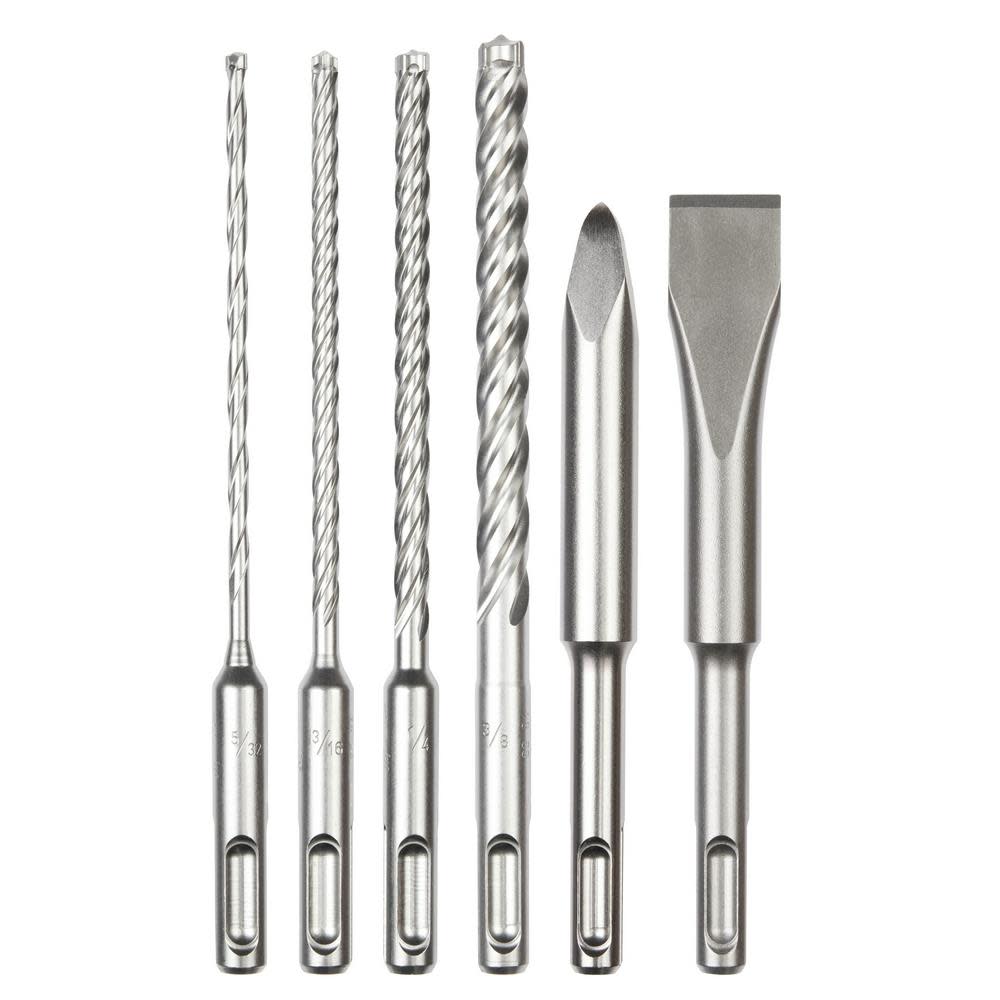 Milwaukee 6pc. SDS Plus MX4 4 Cutter Chisel Kit 48 20 7662 Acme Tools