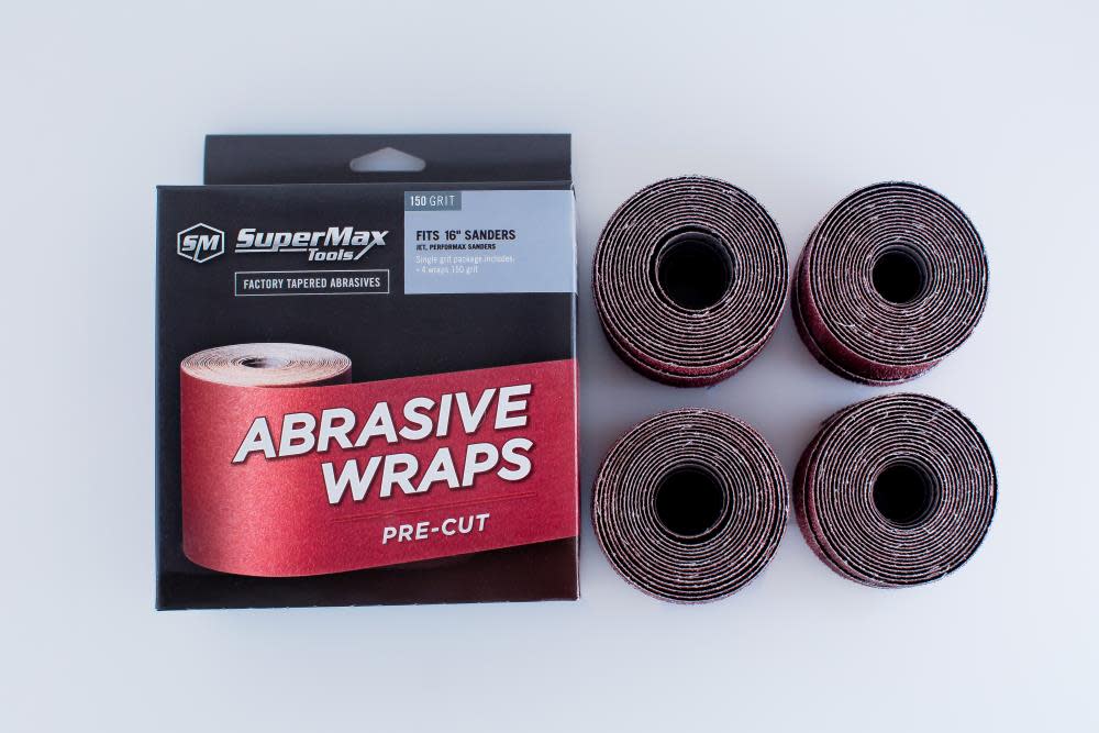 

Supermax Tools 16 In. 120 Grit Pre-Cut abrasive-4 pack Box
