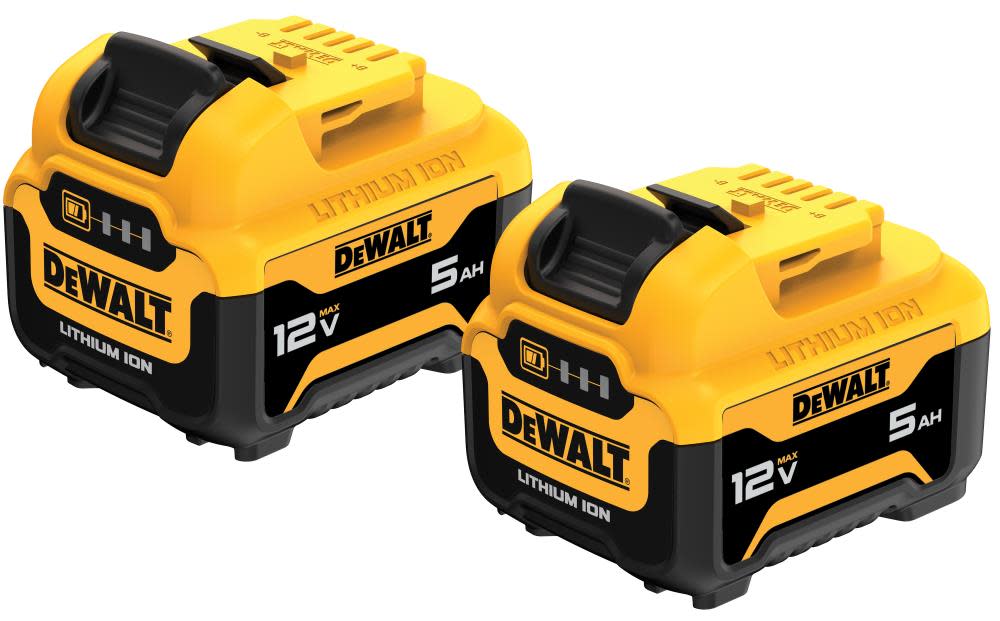 

DEWALT 12V MAX 5.0Ah Battery 2pk Li-Ion