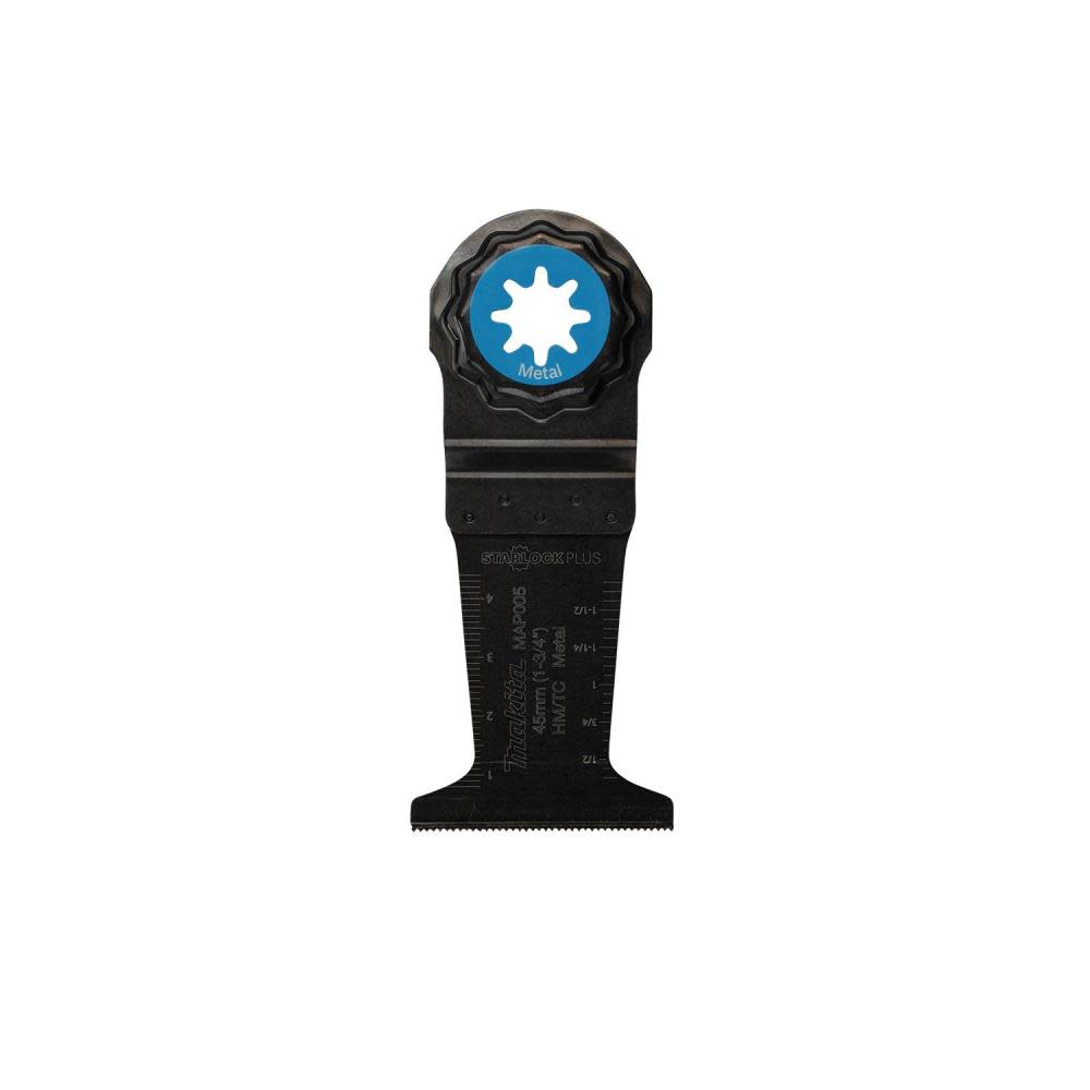 

Makita StarlockPlus Oscillating Multi Tool 1 3/4" Hard Metal with Tungsten Carbide Teeth Plunge Cut Blade for Metal Cutting