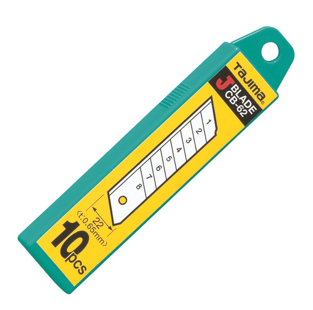 

Tajima 7/8" 8 Point ENDURA Utility Knife Replacement Blades 10pk