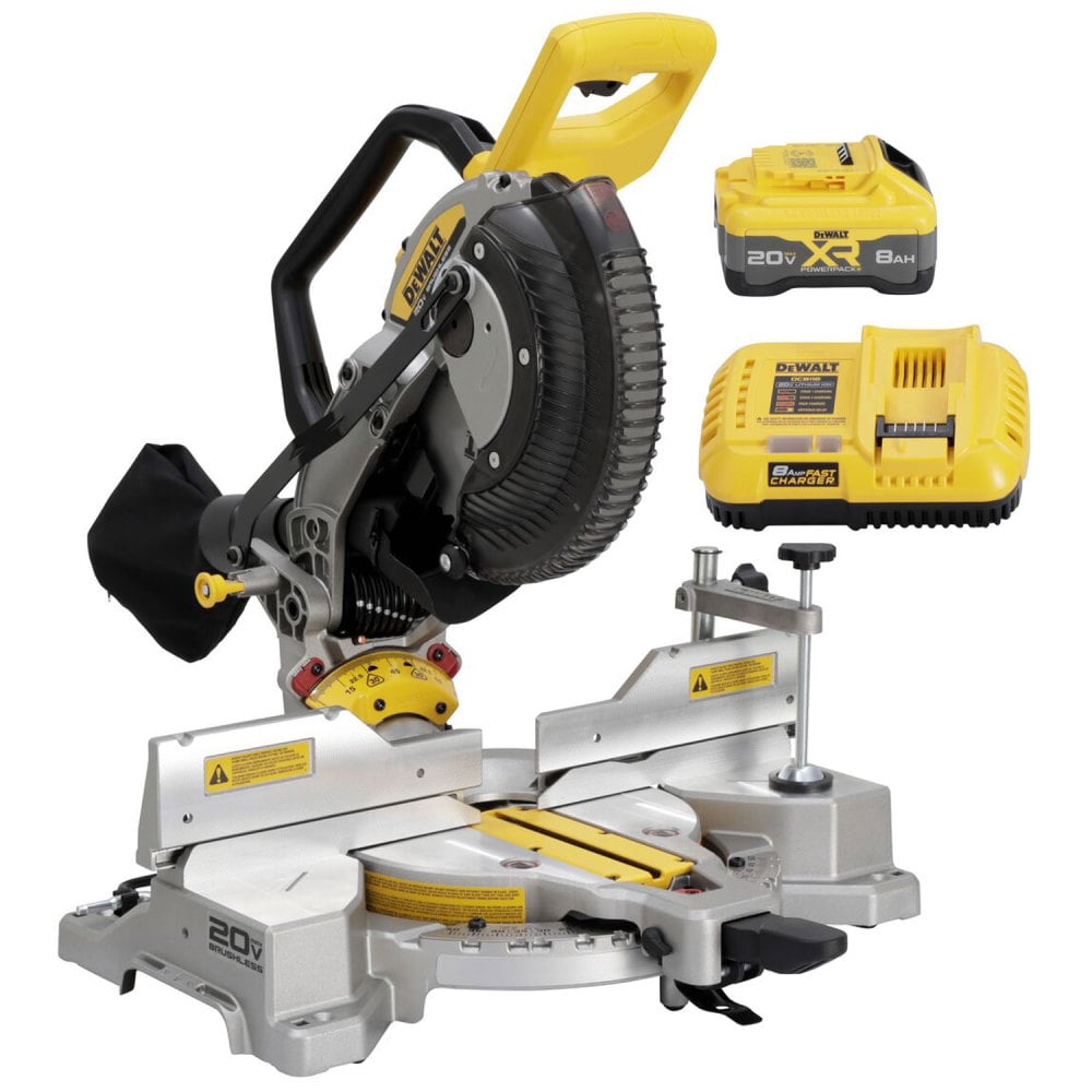 View DEWALT 20V MAX XR 10 Inch Double Bevel Fixed Miter Saw Kit