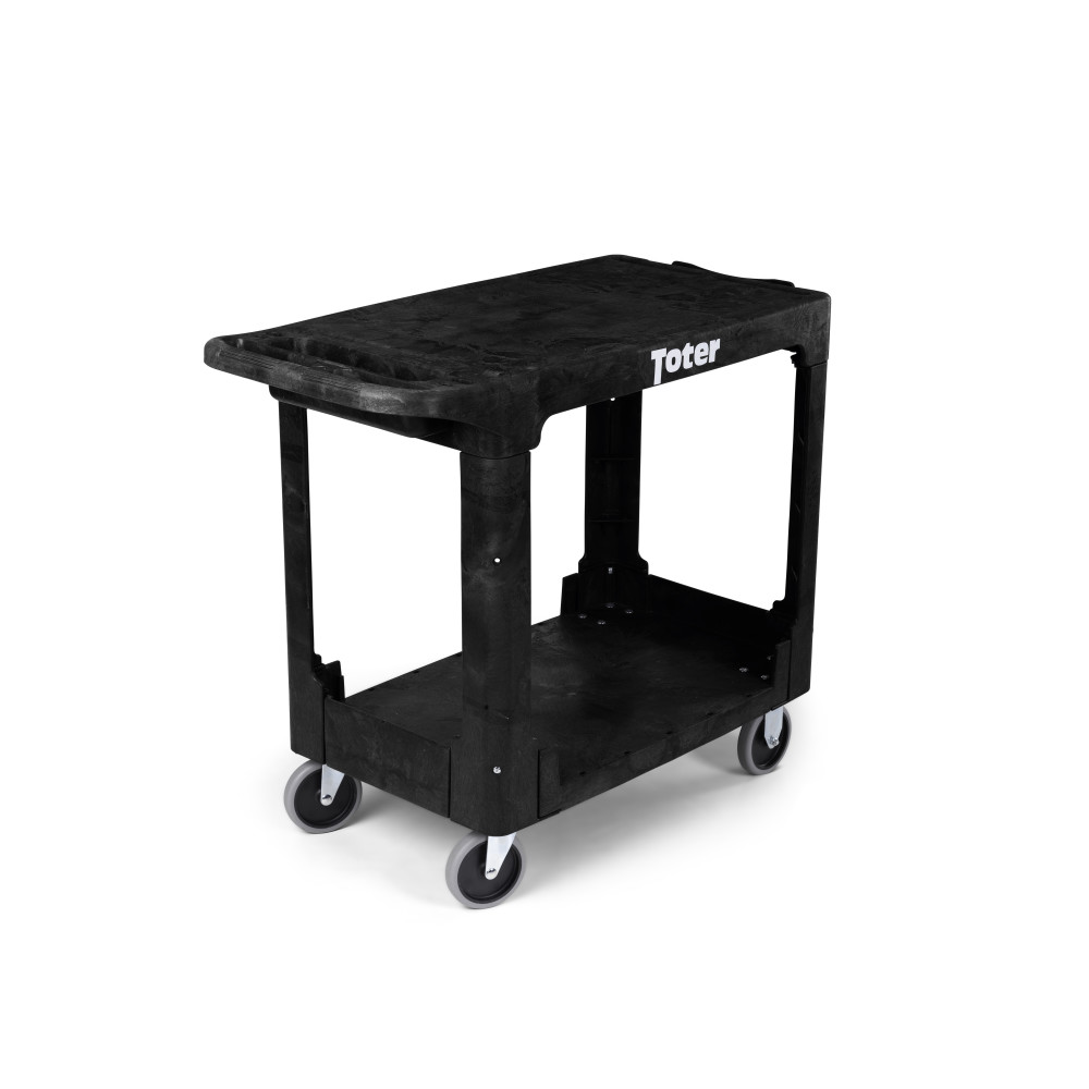 

Toter Material Handling Utility Cart with Flat Top and Straight Handle