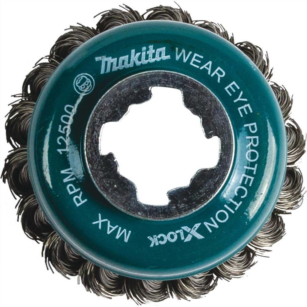 

Makita X-LOCK 3-1/8" Carbon Steel Knot Thin Wire Cup Brush