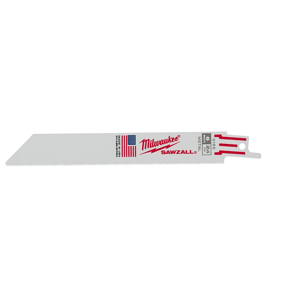 

Milwaukee 6 in. 24 TPI Thin Kerf SAWZALL Blades (50 Pack)