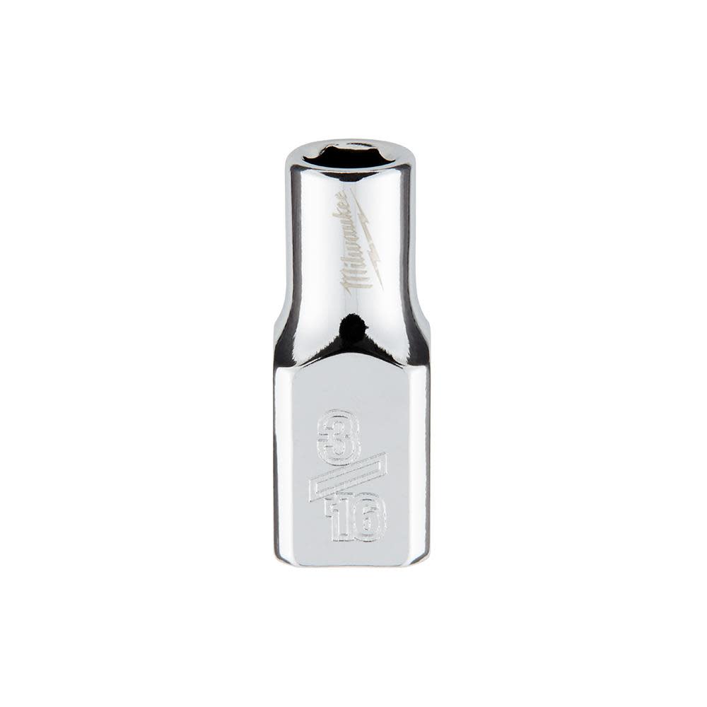 Milwaukee 1/4 in. Drive 3/16 in. SAE 6-Point Socket