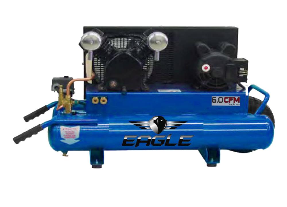 

Eagle Compressor 8 Gallon Portable Electric Wheelbarrow Air Compressor