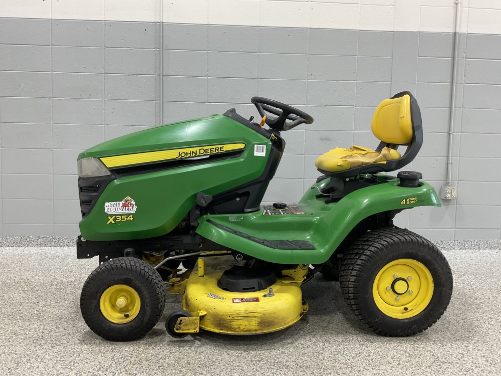 John Deere X354 42 Inch Kawasaki Gas Powered Riding Lawn Mower Used 2016 X354 Acme Tools