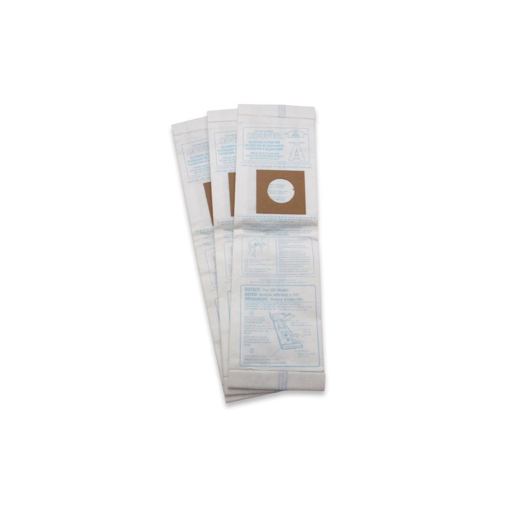 

Hoover Residential Vacuum Type A Allergen Vacuum Bag 3-Pack - 4010100A
