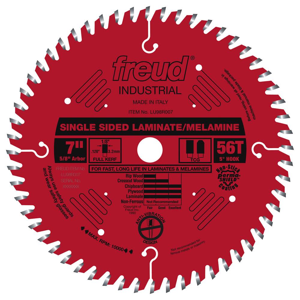 

Freud 7" Single Sided Laminate/Melamine Blade with Perma-SHIELD Coating