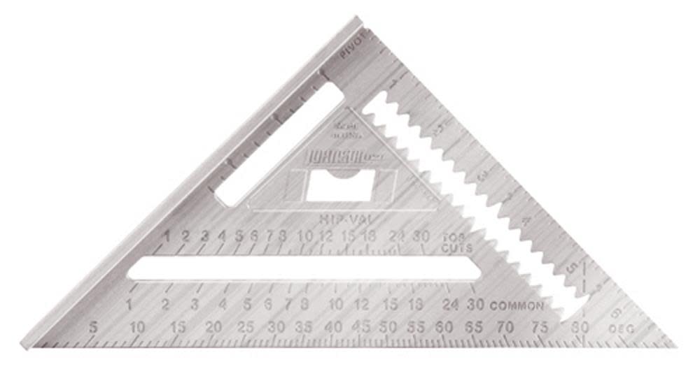 

Johnson Level 7 In. Johnny Square Professional Aluminum Rafter Square with Manual