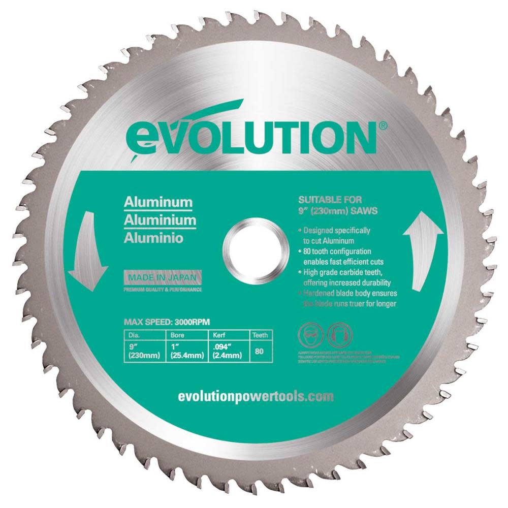 

Evolution Power Tools 9 in Aluminum Cutting Blade