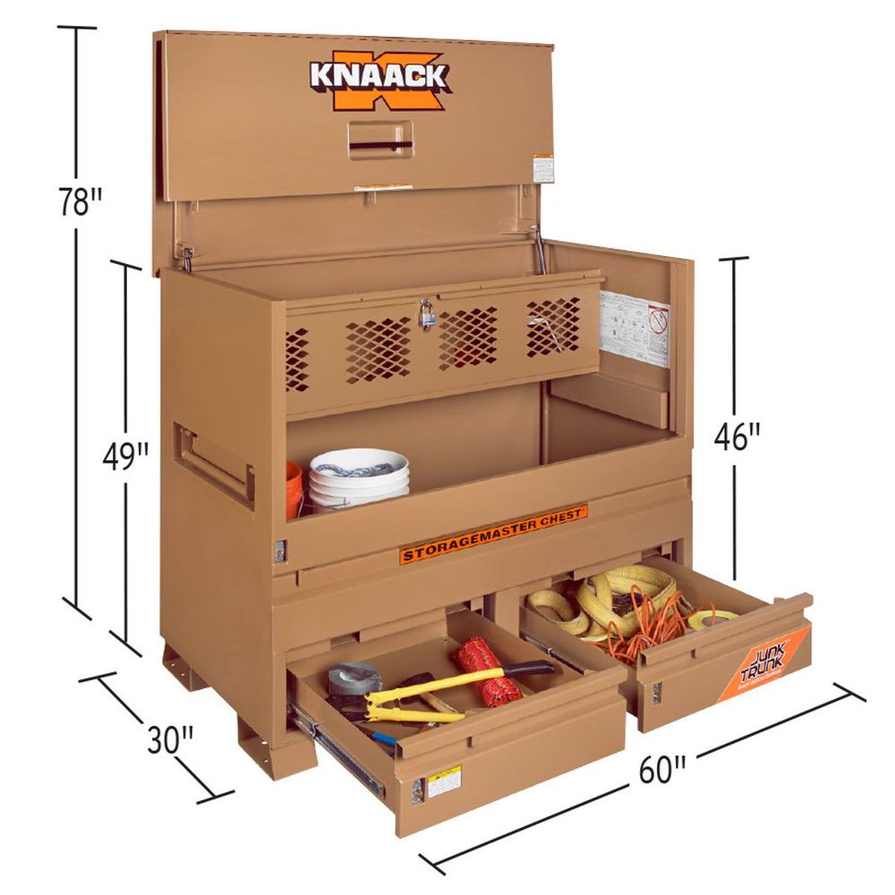 Knaack Model 89-D 43.8 Cu-Ft. Tan Steel Piano Box with KL (Padlock