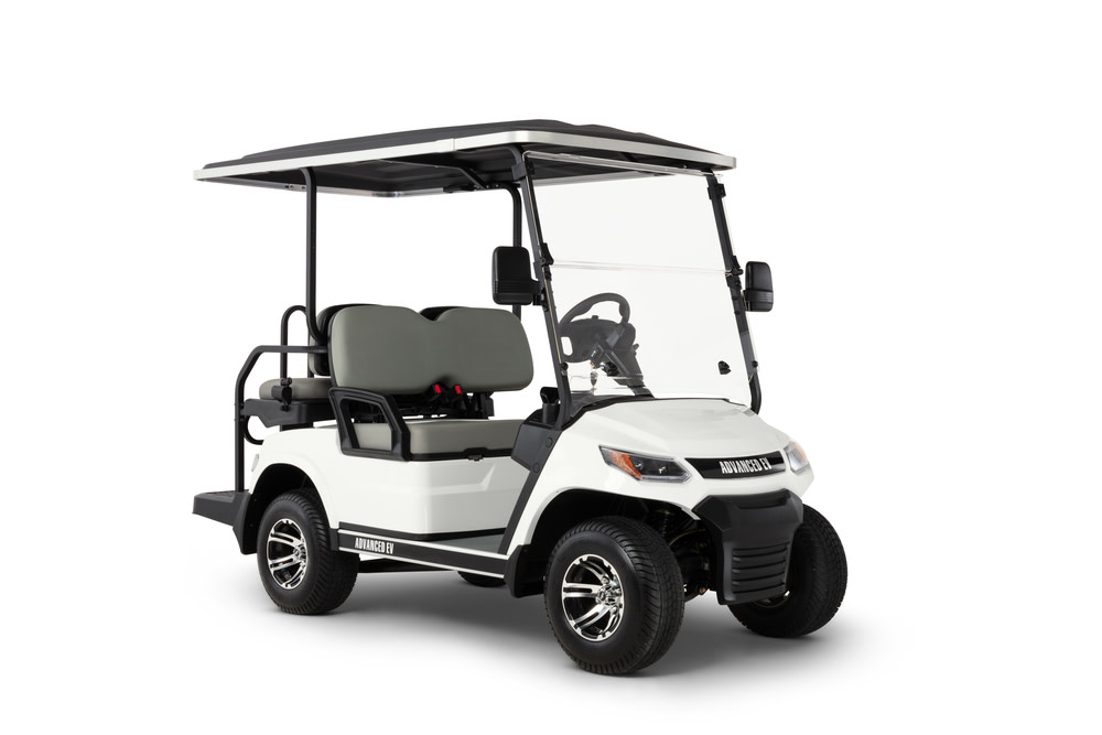 

Advanced EV ADVENT 4 Golf Car 48V Electric 2+2 White