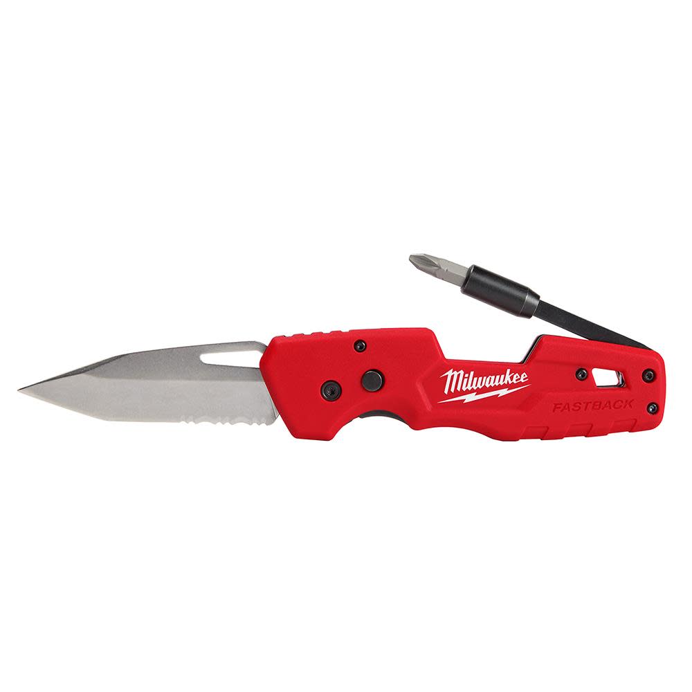 Milwaukee FASTBACK 5in1 Folding Knife 48-22-1540 - Acme Tools