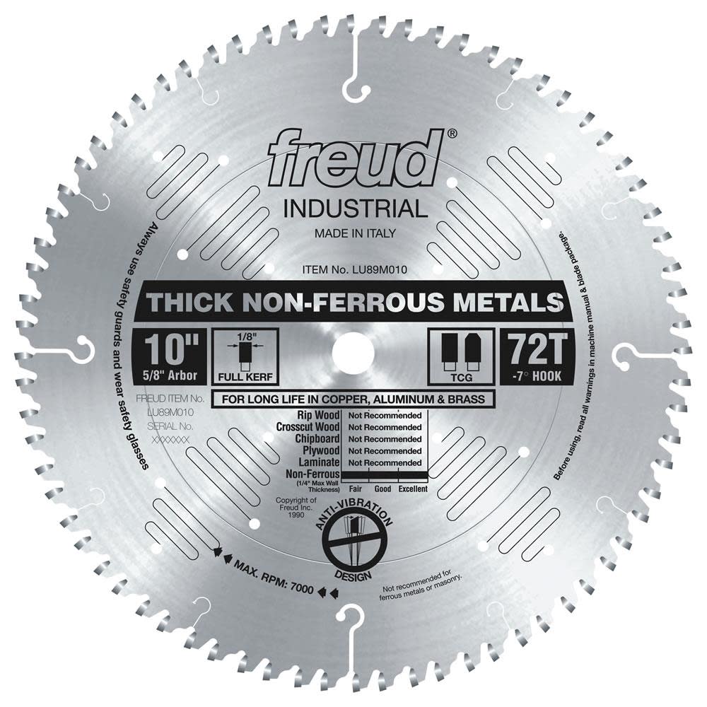 

Freud 10" Thick Non-Ferrous Metal Blade