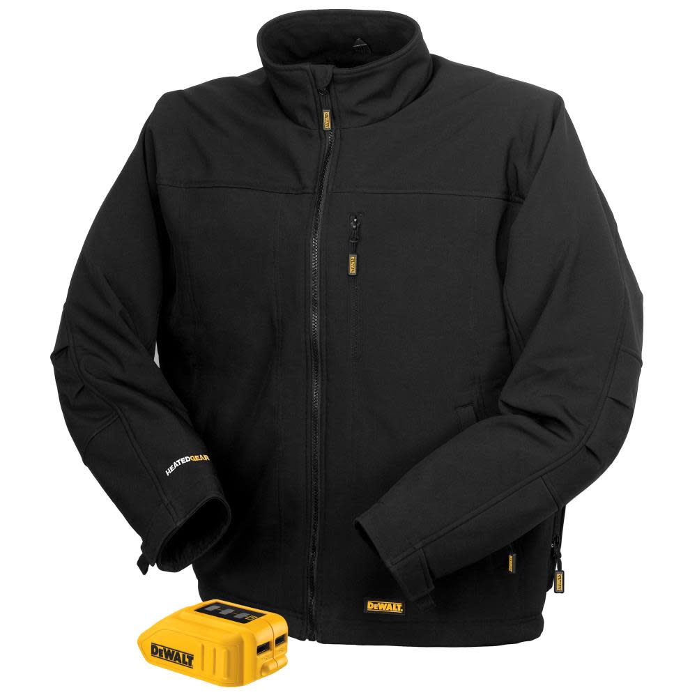 2X Black DEWALT DCHJ060ABD1-2X Heated Soft Shell Jacket 2X Black DEWALT DCHJ060ABD1-2X Heated Soft Shell Jacket