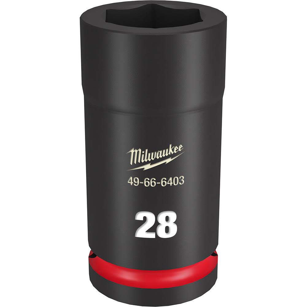 

Milwaukee SHOCKWAVE Impact Duty Socket 3/4" Drive 28MM Deep 6 Point