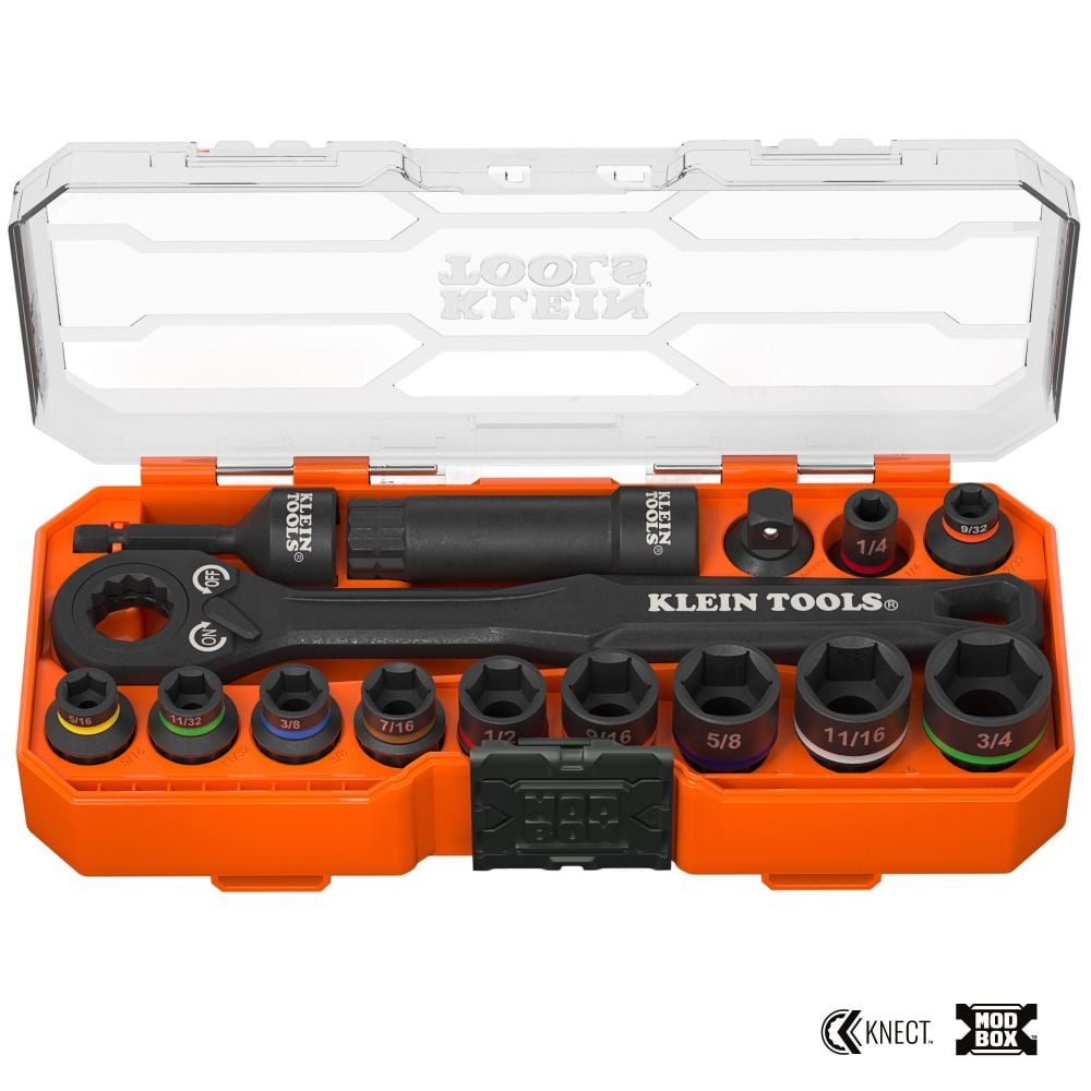 Klein Tools Impact Wrench 15 Piece Set 65400 - Acme Tools