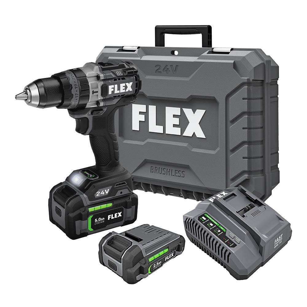 

FLEX 24V 1/2-In. 2-Speed Hammer Drill With Turbo Mode Kit