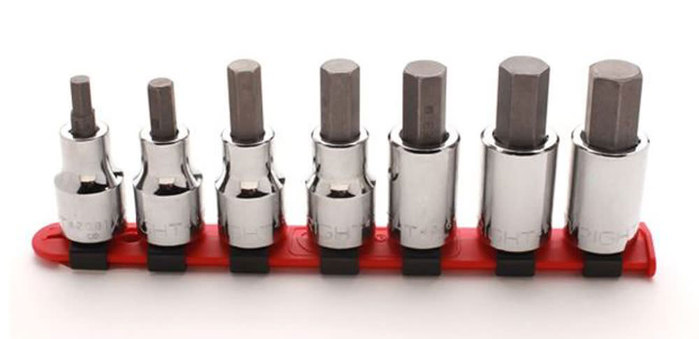 305 3/8 In. Dr., 7 pc. Hex Bit Socket Set 1/8 In. to 3 sku 305