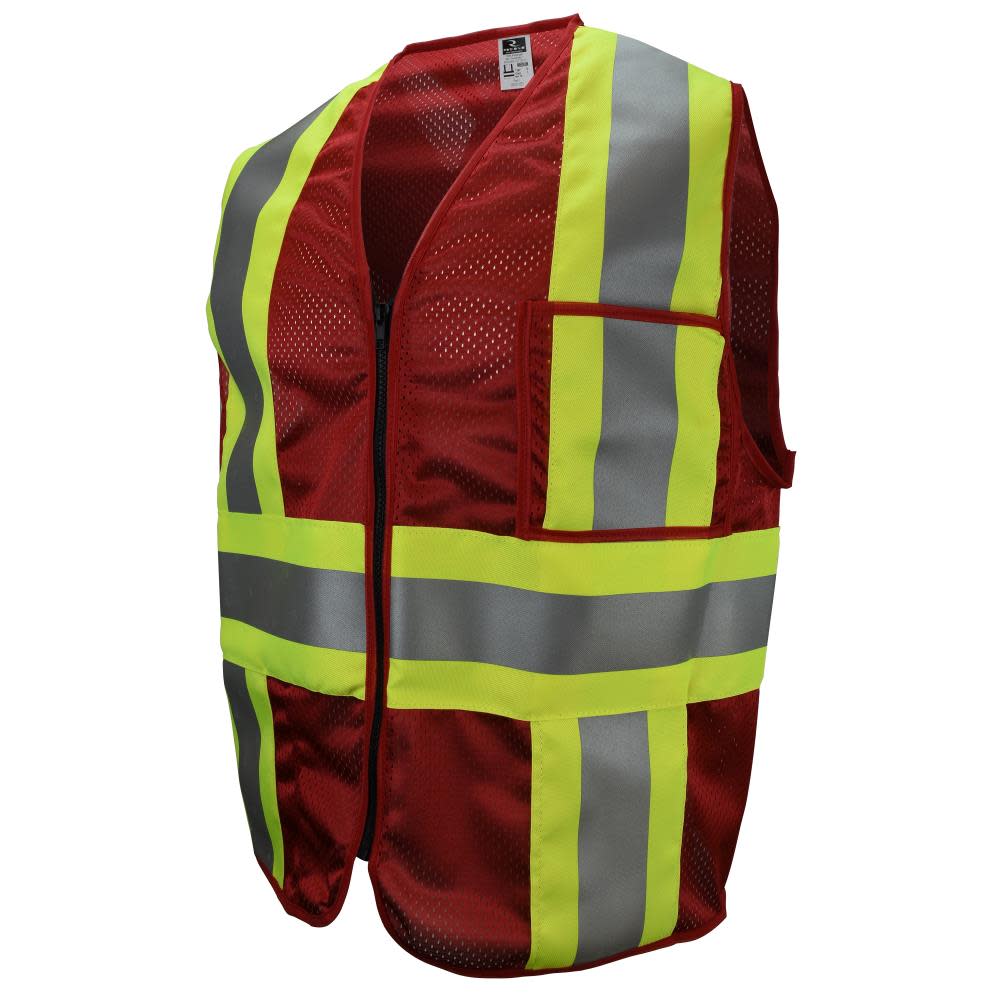 

Radians Safety Vest Custom Type O Class 1 Red Large