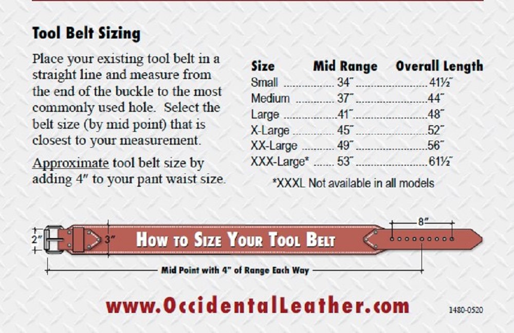Occidental Leather Pro Framer Tool Belt B5080DBO035 - Acme Tools Occidental Leather Pro Framer Tool Belt B5080DBO035 - Acme Tools