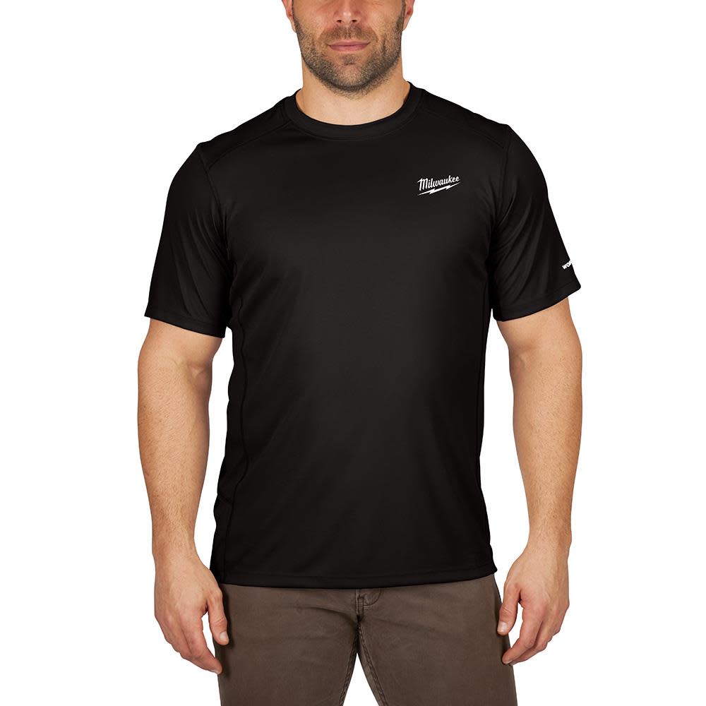 Milwaukee Workskin Lightweight Performance Shirt Short Sleeve Shirt Black Large