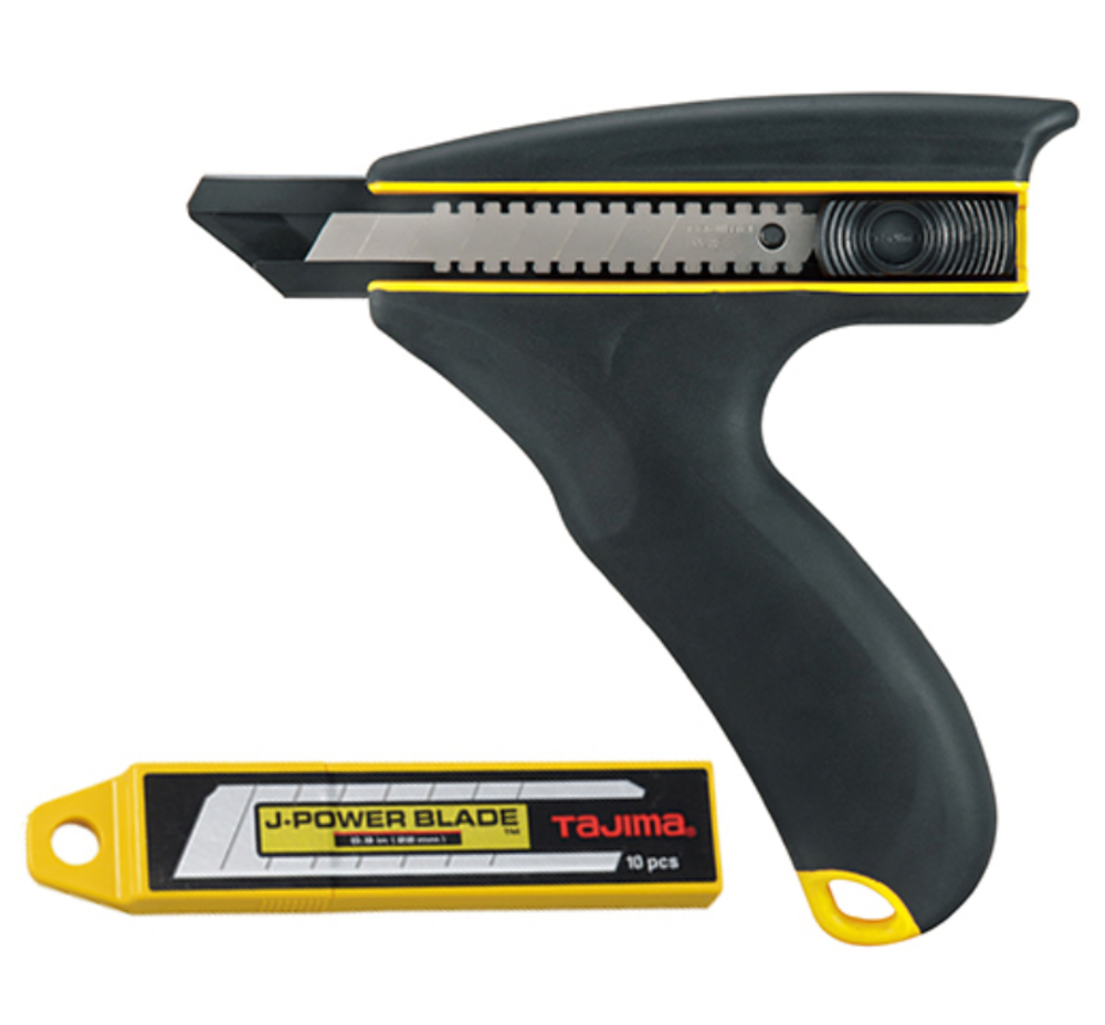 

Tajima Strong J-Grip Powerful Two Handed Utility Knife Cutter