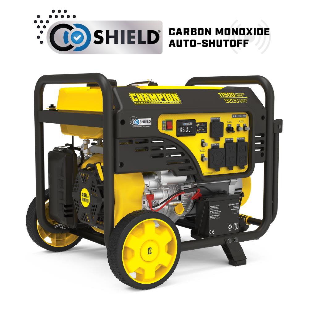 

Champion Power Equipment 9200 Watt Electric Start Portable Generator with CO Shield