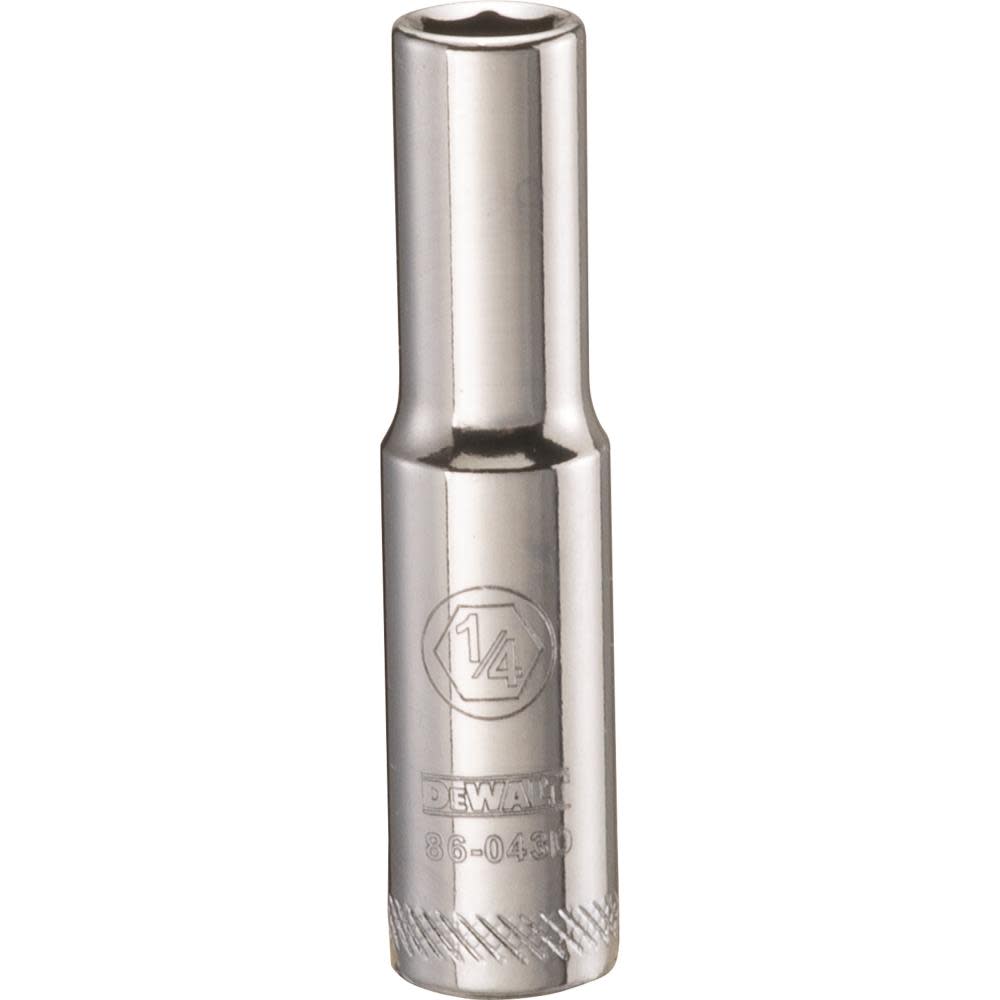 DEWALT 6 Point 1/4in Drive Deep Socket 1/4in SAE