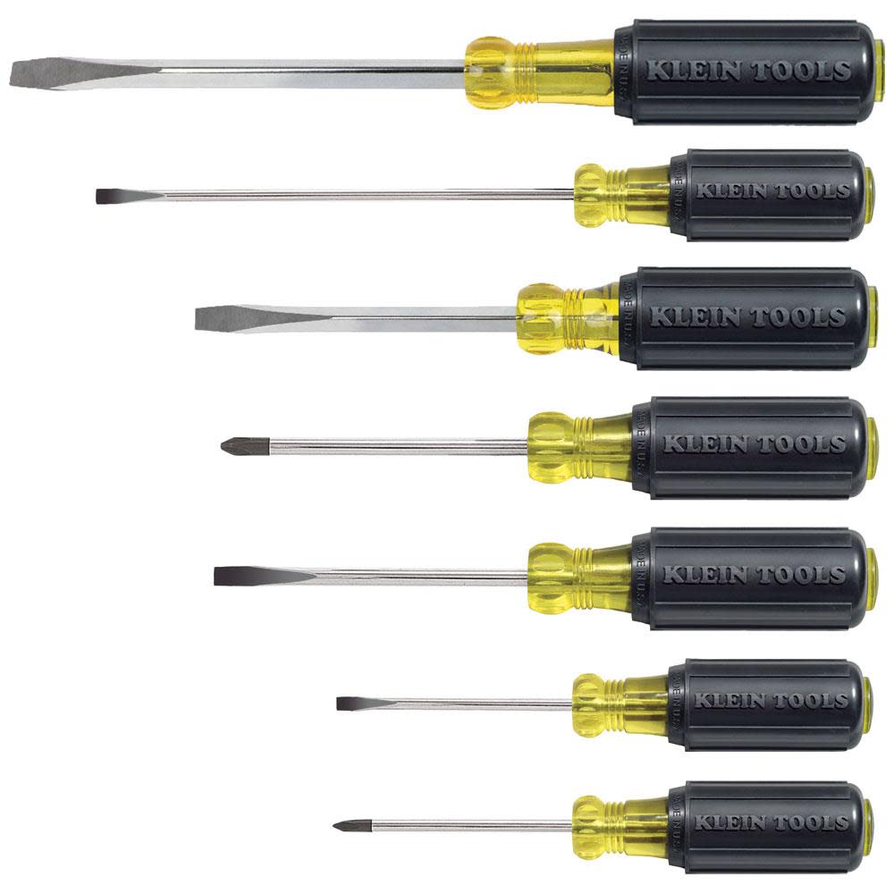 Klein Tools Cushion-Grip Screwdriver Set 7 Pc 85076 - Acme Tools
