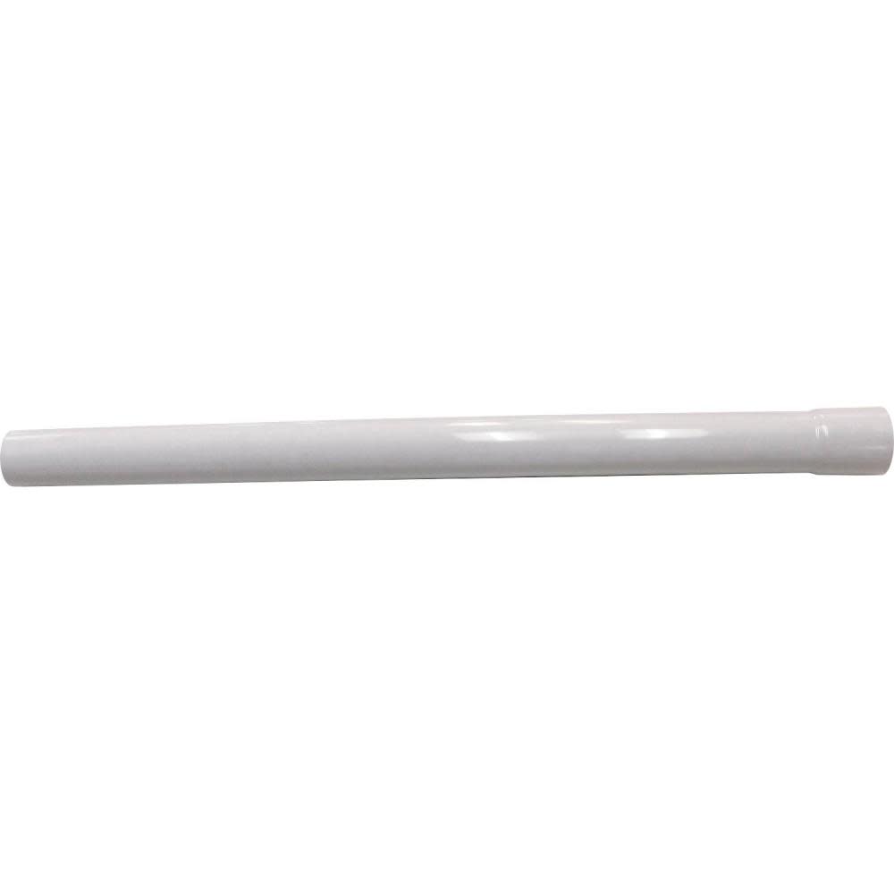 Straight Pipe for Compact Vacuums - shorter to Accommodate length created by the Cyclonic Attachment, White without Pipe Lock