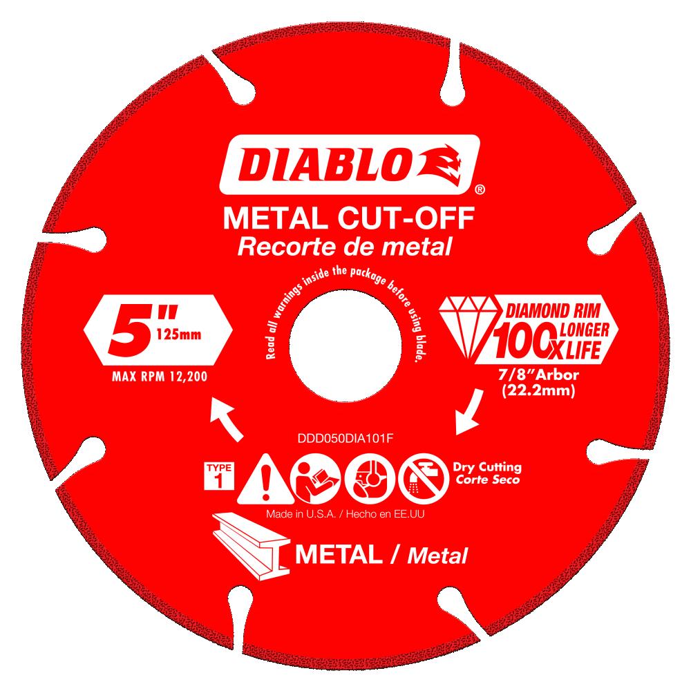 Diablo Tools 5 Inch Segmented Rim Diamond Cut-Off Disc for Metal ...