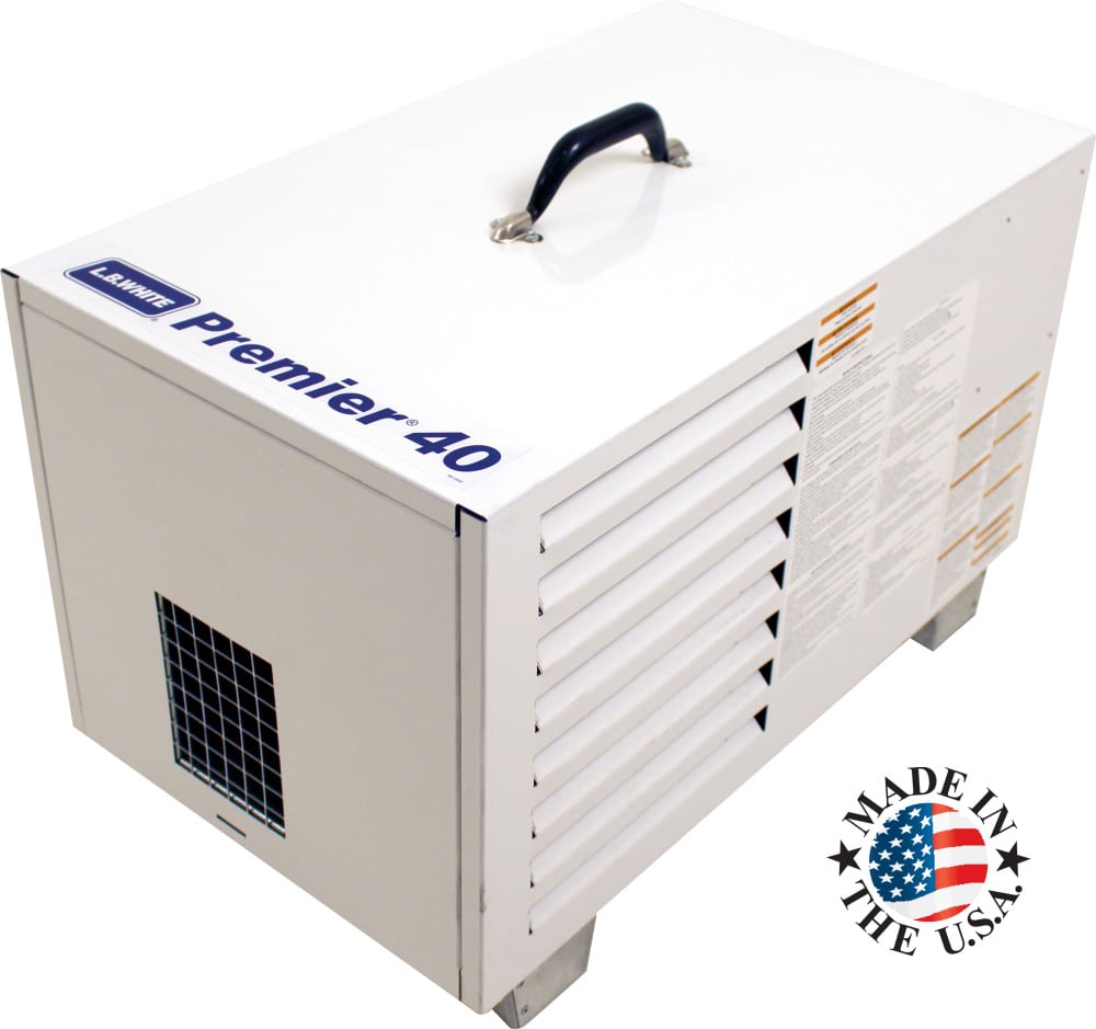 LB White Premier 40 EnClosed Abrasive Grain Coat Flame Portable