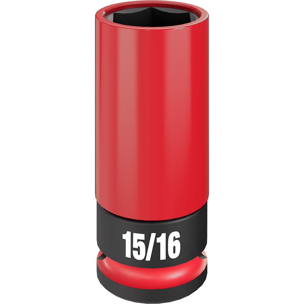 

Milwaukee SHOCKWAVE Impact Duty Socket 1/2 Drive 15/16" SAE Lug Nut Wheel