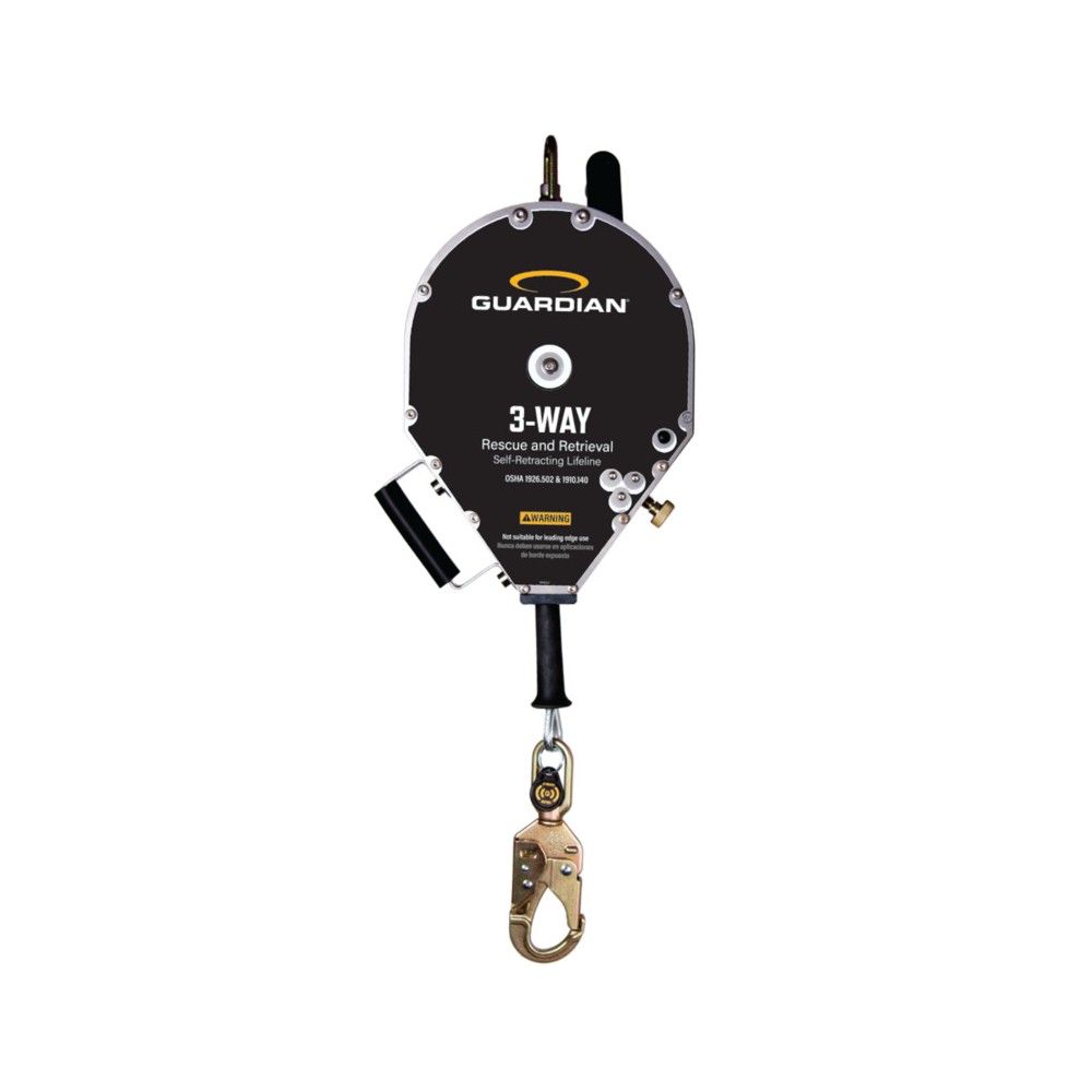 Guardian Fall Protection 130-310 Lbs 10 Ft. Steel Rescue Self ...