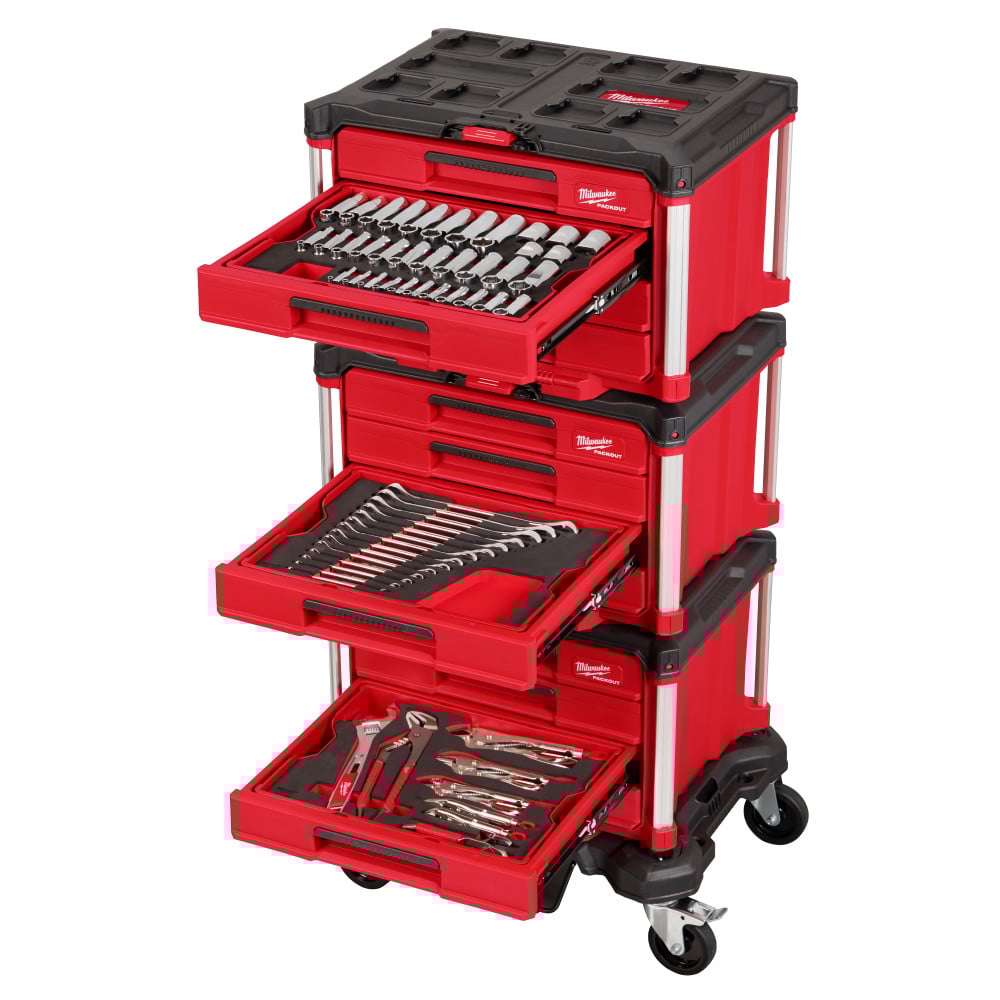 Milwaukee Master Mechanics Hand Tool Set with PACKOUT Drawers and