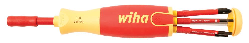 

Wiha Insulated Pop-Up SlimLine Slotted- Phillips Bit Holder Set 7 Piece