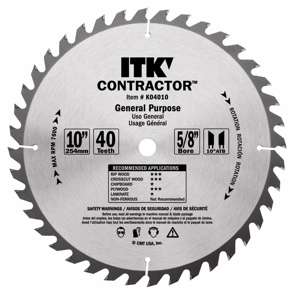 

CMT 12 Inch 40 Tooth General Purpose Blade