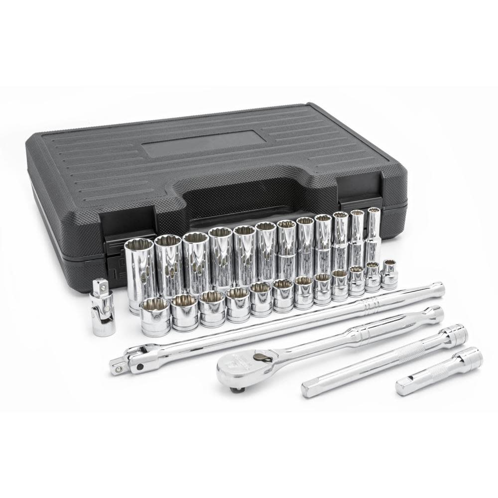 

GEARWRENCH 29 Pc 3/8" Drive 12 Point Standard and Deep Metric Mechanics Tool Set