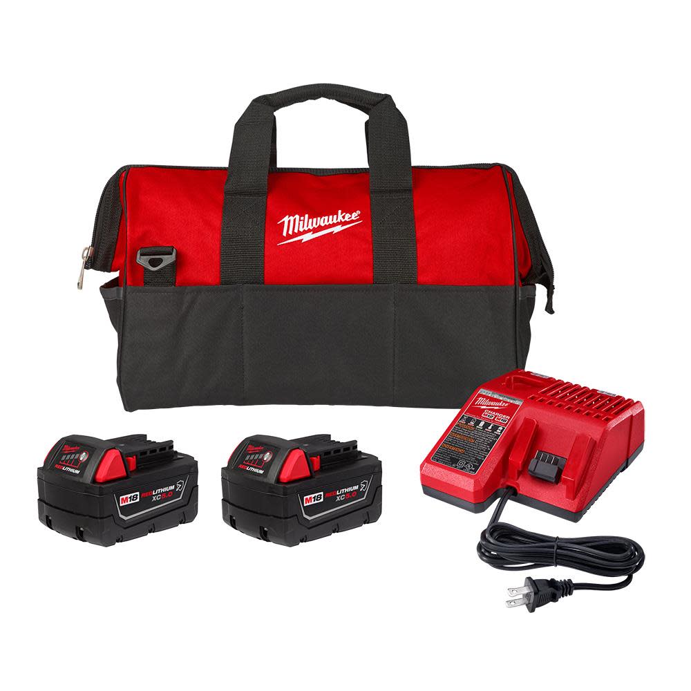 Milwaukee M18 REDLITHIUM XC5.0 Resistant Battery Starter Kit 48-59 