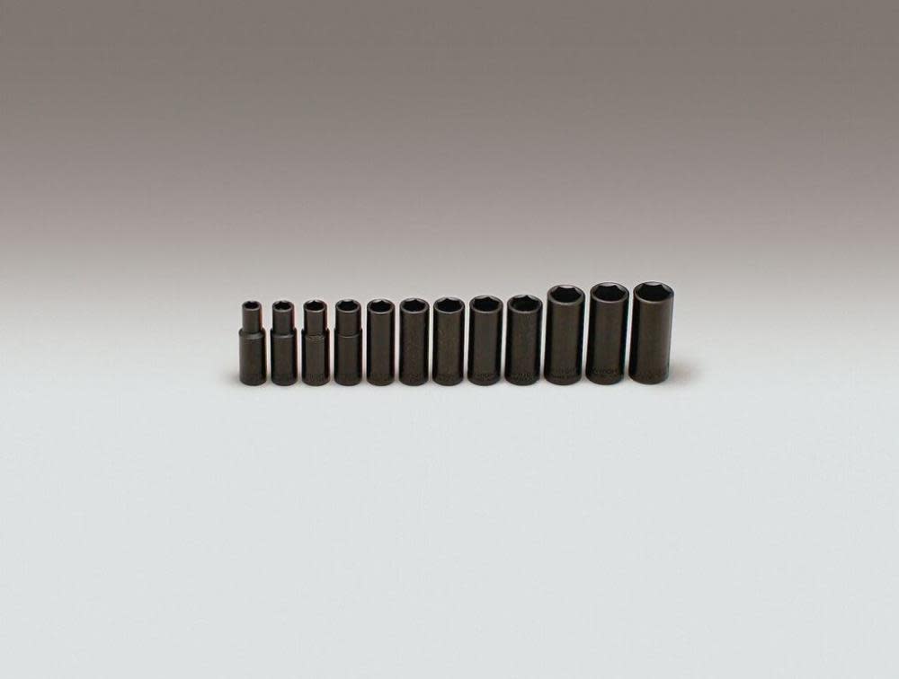 

Wright Tool 3/8 In. Dr. 12 pc. Impact Metric Socket Set 8 mm to 19 mm 6 Pt. Deep