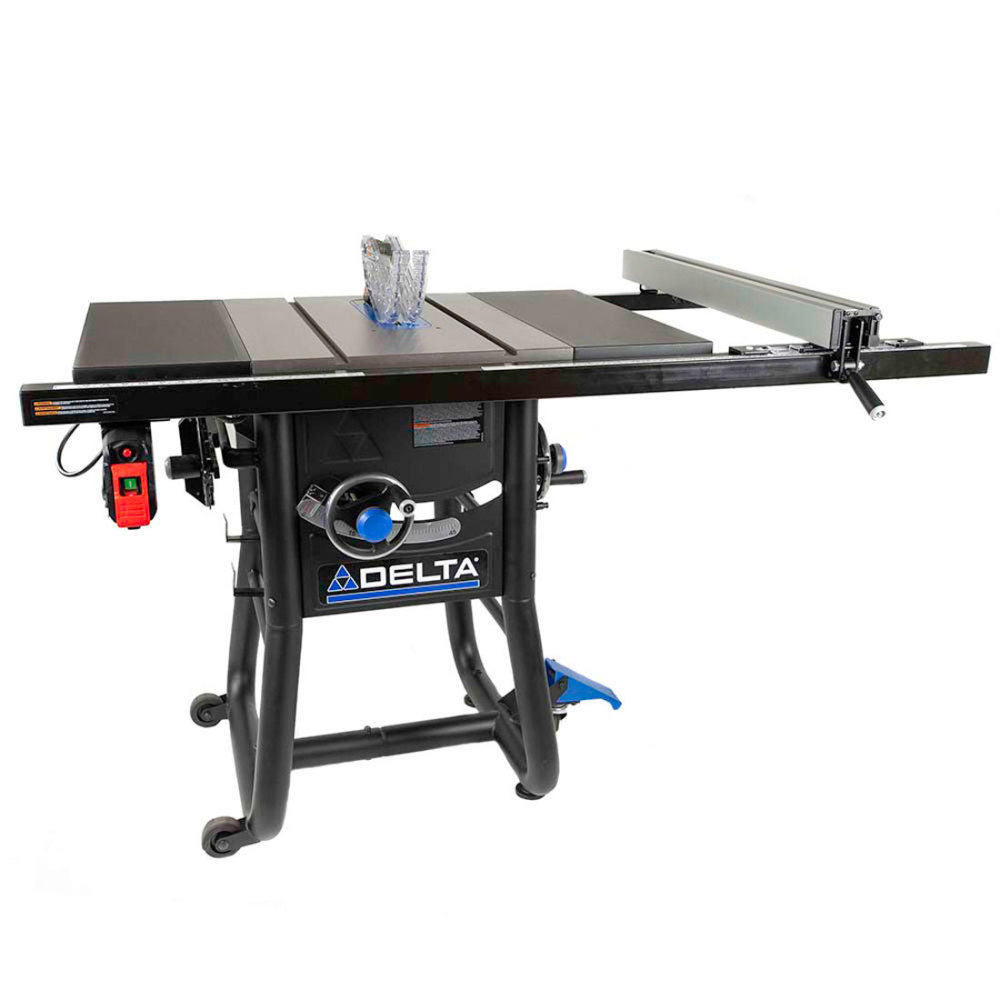 

Delta 10" Left Tilt Contractor Saw with 30" RH Rip with Steel Wings