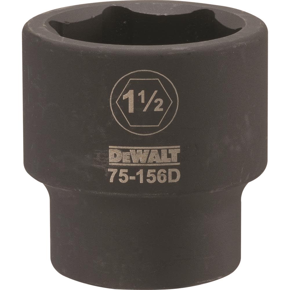 

DEWALT 3/4 Drive X 1-1/2 6PT Standard Impact Socket