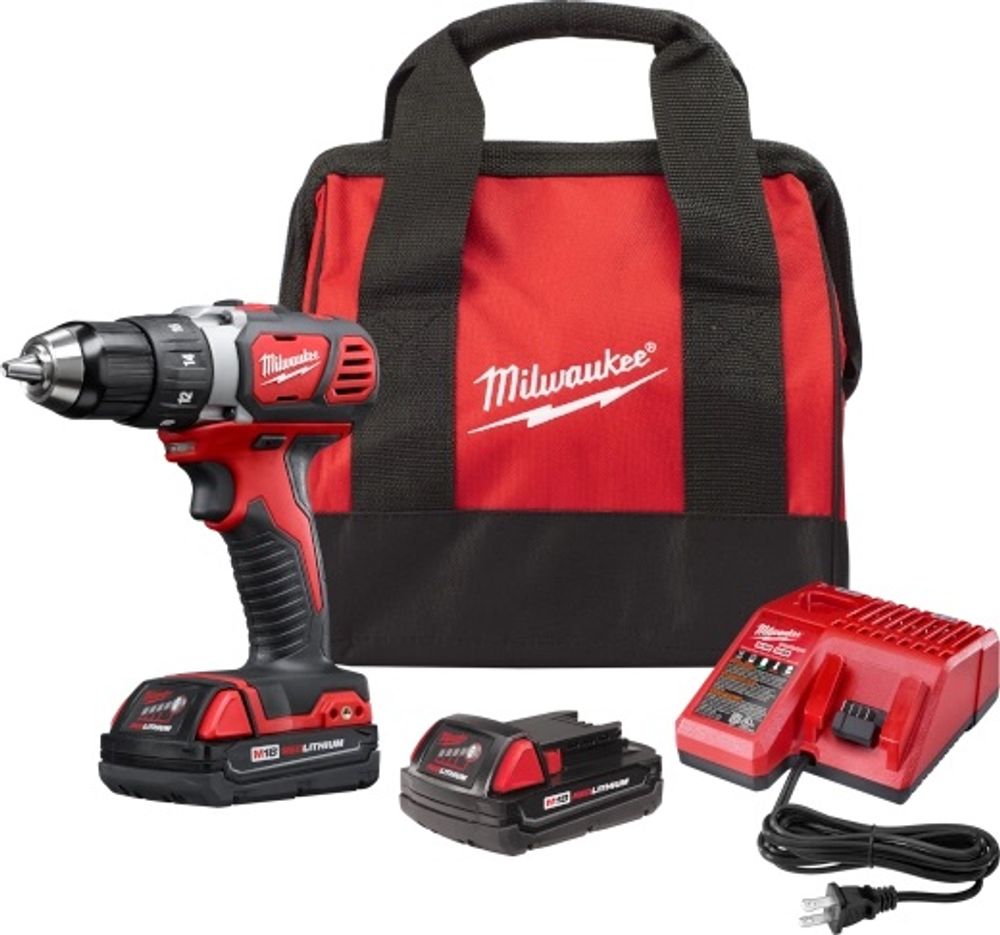 Milwaukee M18 Compact 1/2 In. Drill Driver Kit with Compact