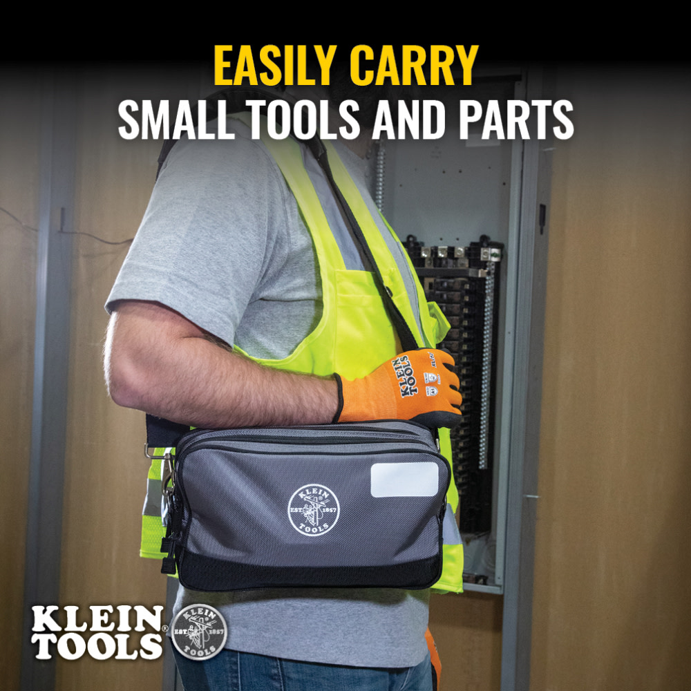 Klein Tools Double Zipper Bag, 12 x 7-Inch 55583 - Acme Tools
