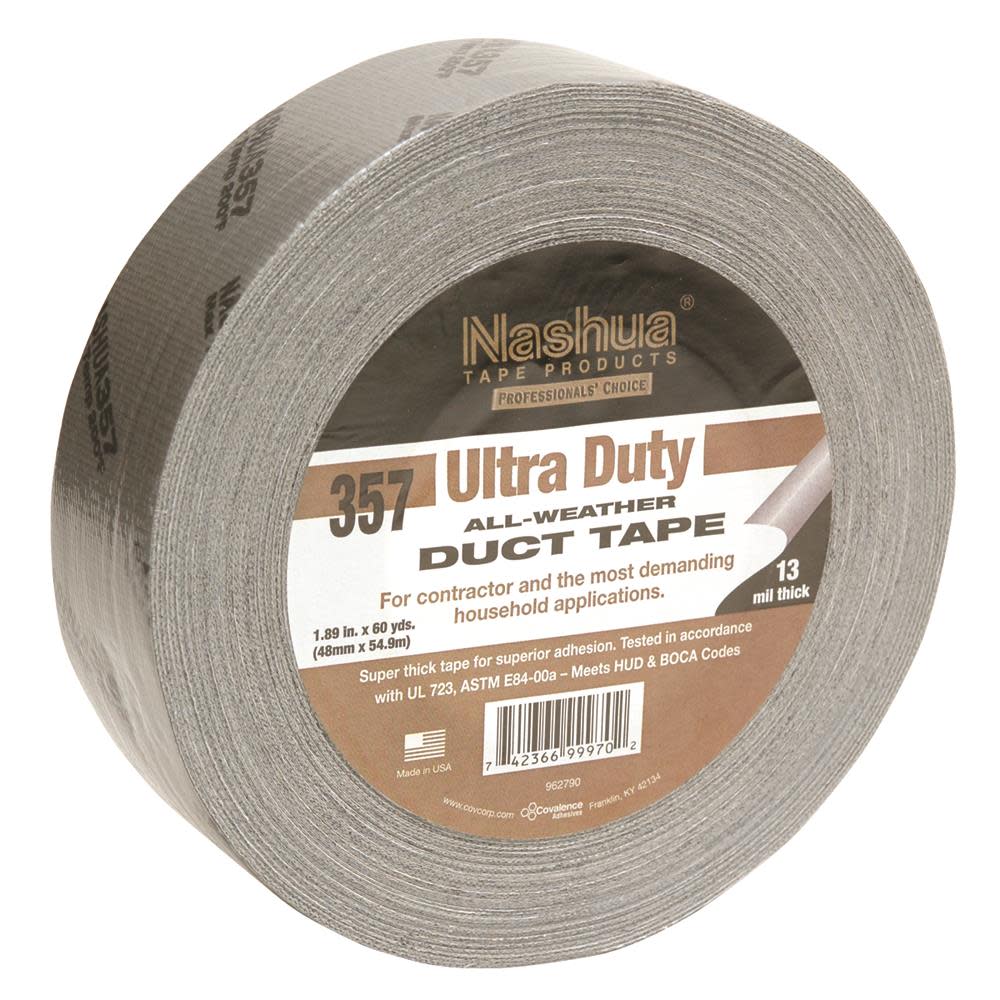 

Nashua Tape 2In x 60yd Ultra Duty All-Weather Silver Duct Tape