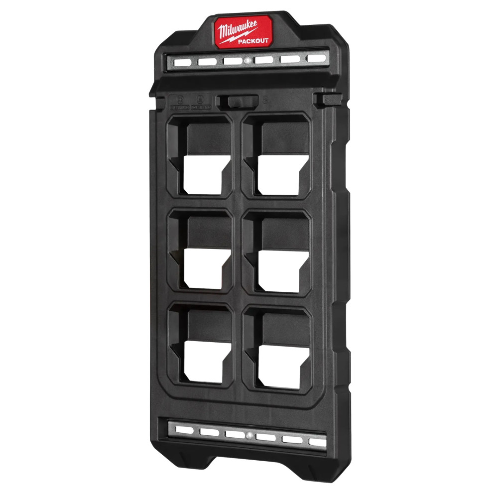 Milwaukee Packout 50 Pound Polypropylene Compact Wall Plate, 6/Pack